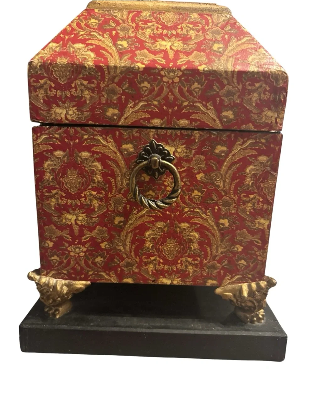 Vintage Court Raymond Waites Hinged Storage Box 10”tall, 12”wide, 6”deep